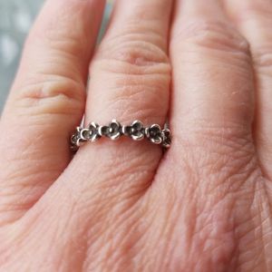 Pandora Sterling Silver Flower Ring